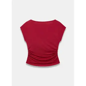 Mint Velvet Red Drape Detail Top